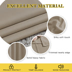 NICETOWN Blackout Taupe Curtains & Drapes 90 inches Long for Bedroom - Noise Reducing Thermal Insulated Grommet Room Darkening Window Treatments for Sliding Glass Door (2 Panels, 66 x 90 Inch)