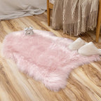 MIULEE Fluffy Rug Soft Shaggy Faux Fur Area Rug Luxury Plush Sheepskin Carpet for Bedroom Living Room Sofa Chair 2 x 3 Feet, Pink