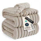 Bedsure Full Size Fleece Blankets for Bed Sage Green 84"x90"