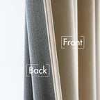 MIULEE Velvet Curtains 108 inches - Luxury Blackout Curtains for Bedroom Living Room Thermal Insulated Super Soft Window Drapes Rod Pocket & Back Tab, Beige, W52 x L108 inches, 2 Panels