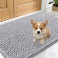 OLANLY Dog Door Mat for Muddy Paws 30x17, Super Absorbent Chenille Mud Mat