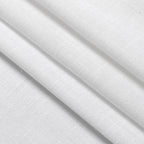 Nanspring White Kitchen Curtains 36 Inch Length 2 Panels Set Linen Blend Back Tab Privacy Light Filtering Cafe Curtain Modern Neutral Short Tier Curtains for Small Window Bathroom RV Camper 30x36