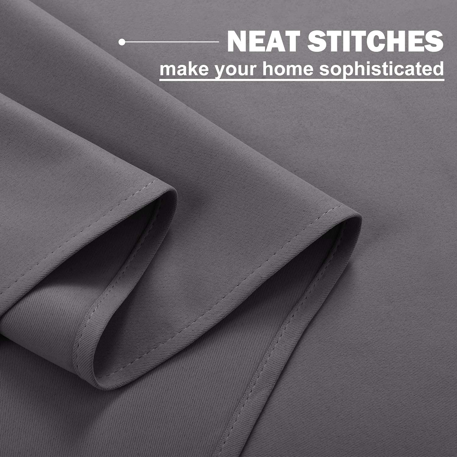 NICETOWN Kitchen Curtains Blackout Drapes for Basement Dorm, 42 W x 36 L