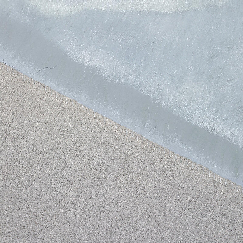 linmopm Faux Fur Rug White Sheepskin Shag 6x9 ft Rectangle