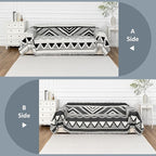 MYSKY HOME Couch Cover for Sectional Sofa Set Boho Geometric Furniture Sofa Cover Washable for Dog Cat Pets Couch Cover 3 Seat Sofa Chenille Couch Protector Multi-Use Couch Covers Blanket,71" X134"