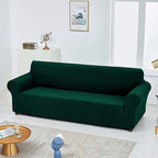 Joccun Christmas Stretch Loveseat Couch Cover Slipcover, 1-Piece Sofa Cover for 2 Cushion Couch Spandex Jacquard Washable Furniture Protector Cover for Living Room,Kids,Pets（Loveseat,Hunter）