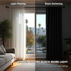 Deconovo Blackout Curtains for Bedroom 108 Inches Long