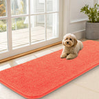 OLANLY Dog Door Mat for Muddy Paws 59x20, Super Absorbent Chenille Mud Mat