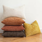 MIULEE Pack of 2 Fall Orange Decorative Pillow Covers 20x20 Inch Soft Chenille Couch Throw Pillows Farmhouse Cushion Covers for Home Decor Sofa Bedroom Living Room