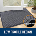 OLANLY Front Door Mat 47x17, Waterproof Heavy-Duty Indoor Outdoor Doormat