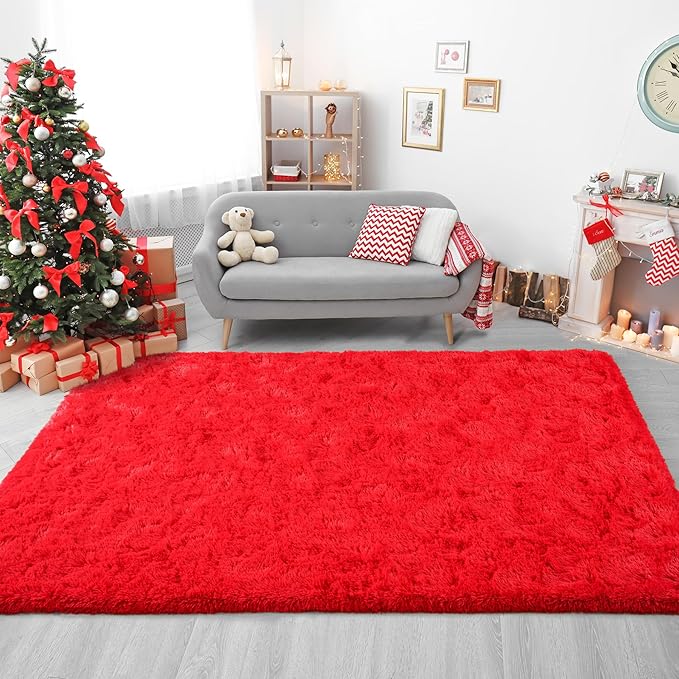 Chicrug Soft Area Rugs for Bedroom Living Room Plush Fluffy Rug 6x9