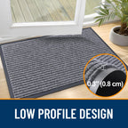 OLANLY Front Door Mat 71x23, Waterproof Heavy-Duty Indoor Outdoor Doormat
