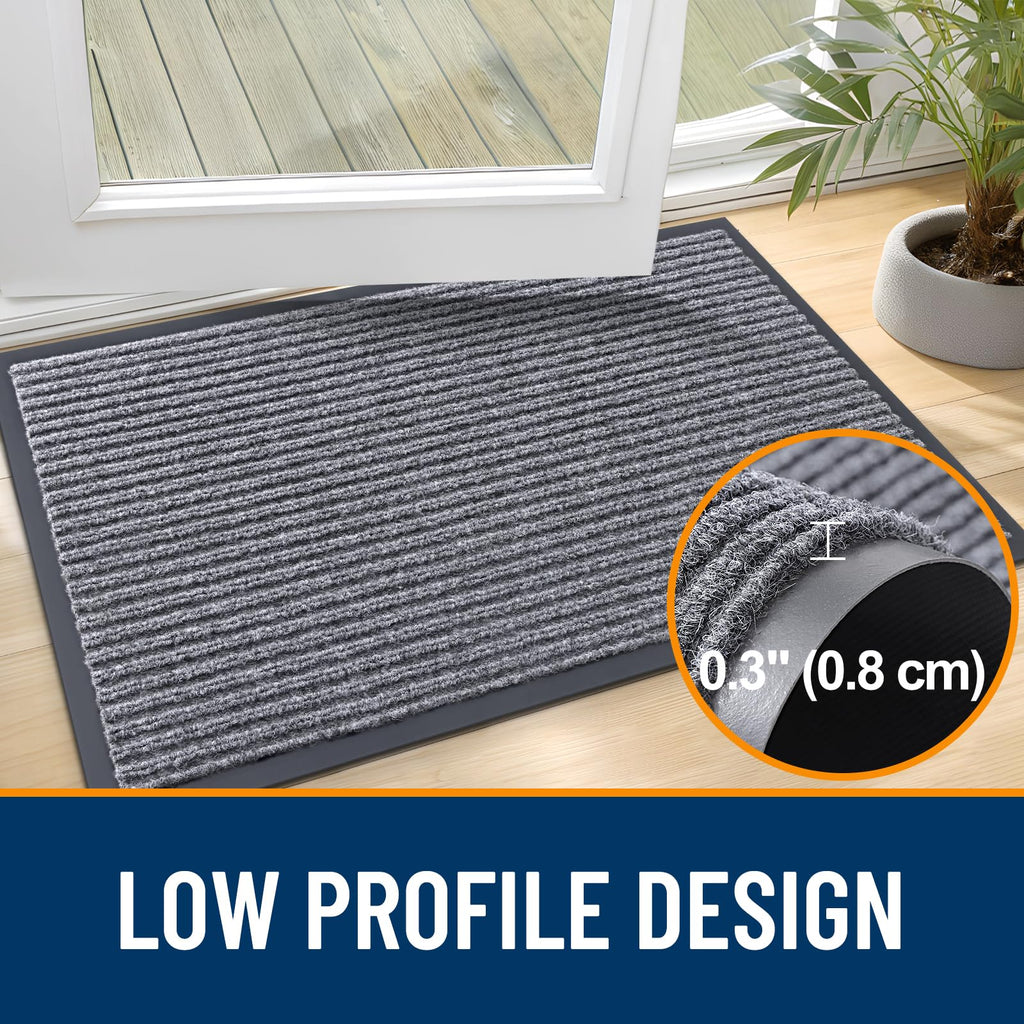 OLANLY 2-Pack Front Door Mats 71x23, Waterproof Heavy-Duty Doormats