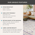 Hazo Haus Purple Rugs for Girls Bedroom, Non Slip Machine Washable 4x6 Floral Area Rug for Nursery Kids Room, Living Room, Low Pile Lavender Girly Dorm Pastel Décor