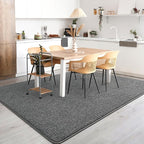 AROGAN Washable 2x6 Runner Rug for Hallway, Long Runner Rugs wtih Soft Memory Foam for Bedroom, Non Slip Backing Carpet Runners for Hallways, Kitchen, Bathroom, Entryway Home Decor, Black and White