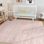 Nakagishi Boho 5x8 Area Rug Living Room Rugs Machine Washable Pink