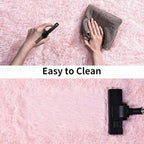 Soft Shag Runner Rugs for Girls Bedroom, 2x6 Pink Fluffy Throw Area Rug Non Slip for Hallways Kids Bedside Dorm, Long Shaggy Furry Carpet for Nursery Living Room