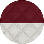 PureFit Reversible Quilted Sofa Cover, Water Resistant Slipcover Furniture Protector, Washable Couch Cover with Non Slip and Elastic Straps for Kids, Dogs, Pets (Oversized Recliner, Red/Ivory)