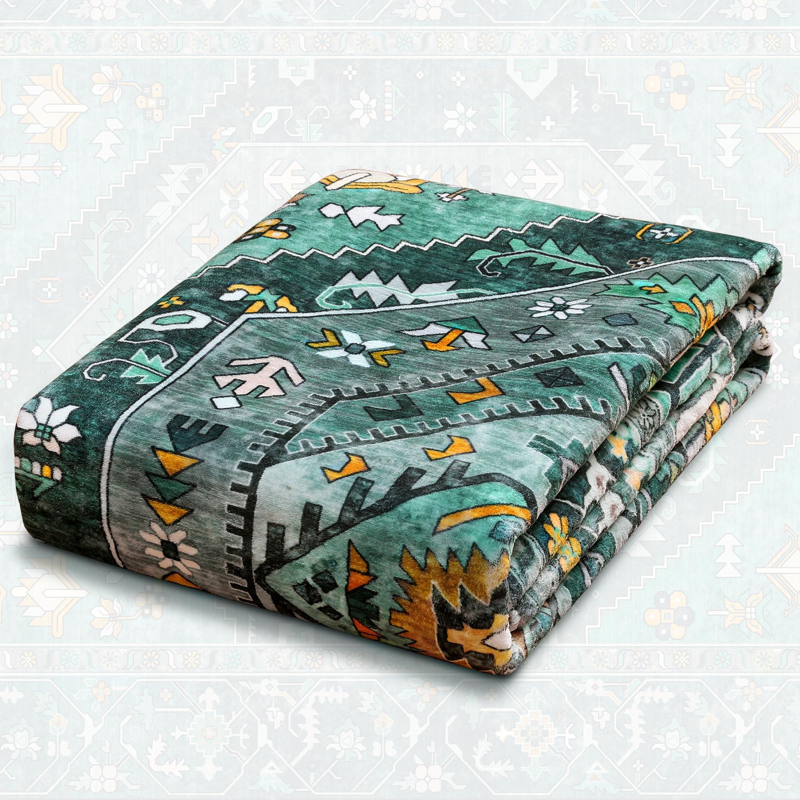 SERISSA 3x5 Washable Non Slip Boho Area Rug for Bedroom，Teal