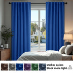 Deconovo Blackout Curtains for Bedroom, Living Room Curtains 72 Inches Long