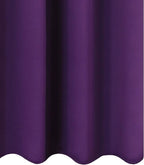 LEMOMO Blackout Curtains 52 x 63 inch/Purple Curtains Set of 2 Panels/Thermal Insulated Room Darkening Bedroom Curtains