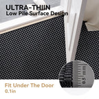 YDKGL Indoor Front Door Mat Entryway Rug Non Slip Washable Black 2x3 ft