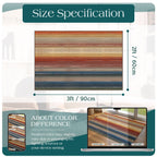 Othilic Front Door Mat Indoor Outside Entrance 2x3 Modern Ombre Rainbow Rug