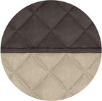 PureFit Reversible Quilted Sofa Cover, Water Resistant Medium Slipcover Furniture Protector, Washable Couch Cover with Non Slip Foam and Elastic Straps for Kids, Dogs, Pets (Loveseat, Chocolate/Beige)