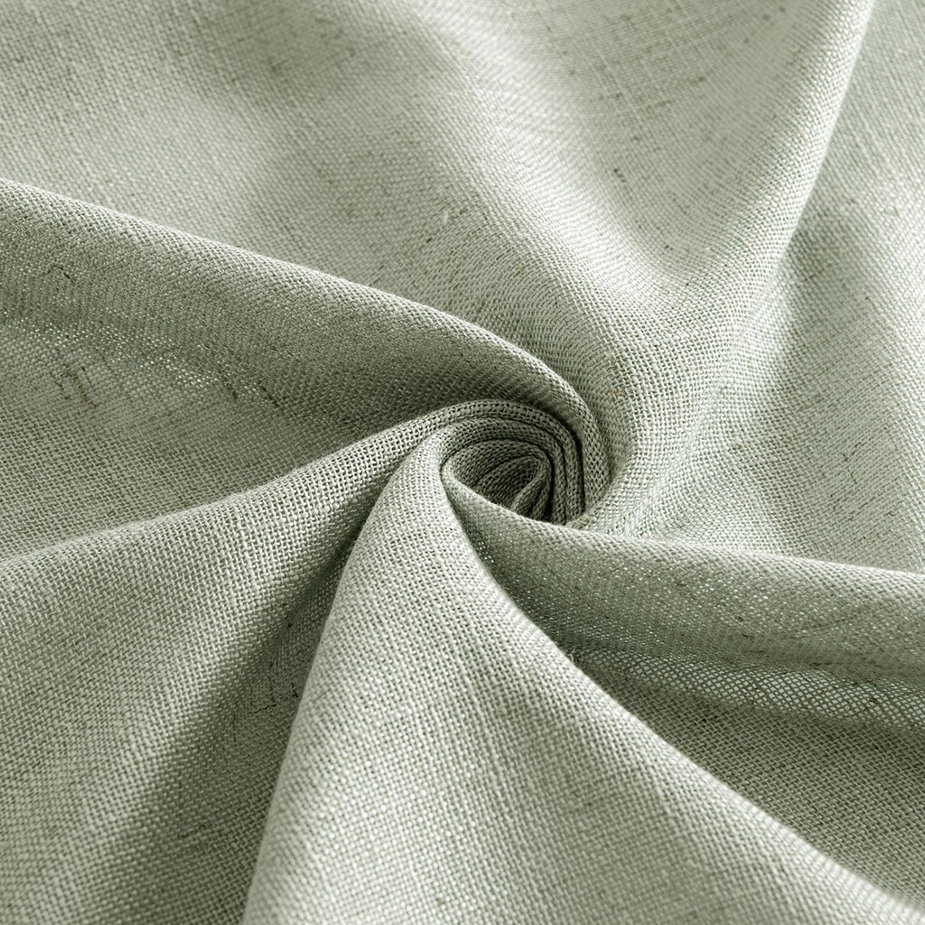 MIULEE Sage Linen Curtains 52x96 Inch Long for Bedroom Living Room Green