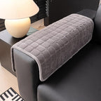 Velvet Couch Cover, Washable Sectional Sofa Cover, Anti Slip Sofa Slipcover for 3 Cushion Couch Sofa L Shaped Armrest Backrest, Furniture Protector Covers for Pets Kids(Dark Grey, Only 1 PCS)