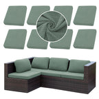SUKAIKEQA 8PCS Patio Cushion Covers.Patio Furniture Couch SeatSlipcovers