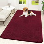 OLANLY Dog Door Mat for Muddy Paws 59x35, Super Absorbent Chenille Mud Mat