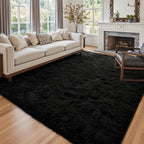 10x14 Ft Extra Large Shag Rugs for Living Room, Ultra Soft Fluffy Furry Area Rugs for Bedroom Indoor Floor, Aesthetic Carpet for Kids Home Decor (Dark Grey)