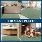OLANLY Dog Door Mat for Muddy Paws 30x20, Super Absorbent Chenille Mud Mat