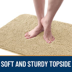 OLANLY Dog Door Mat for Muddy Paws 47x32, Super Absorbent Chenille Mud Mat