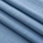 Denim Blue Curtains for Living Room Back Tab Modern Farmhouse Semi Sheer Blue Curtains 84 inches Long 2 Panels Set Muted Neutral Window Curtain for Dining Room Bedroom 52x84