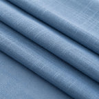 Jolilight Denim Blue Curtains for Living Room Back Tab Modern Farmhouse Semi Sheer Blue Curtains 90 inches Long 2 Panels Set Muted Neutral Window Curtain for Dining Room Bedroom 52x90