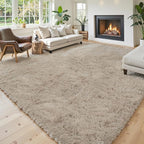 Rugs for Living Room 5x8, Alfombras para Salas Shag Large Plush Soft Area Rug, Shaggy Carpets for Bedroom, Kids Boys Girls Home Decor Aesthetic(Beige, 5 x 8)