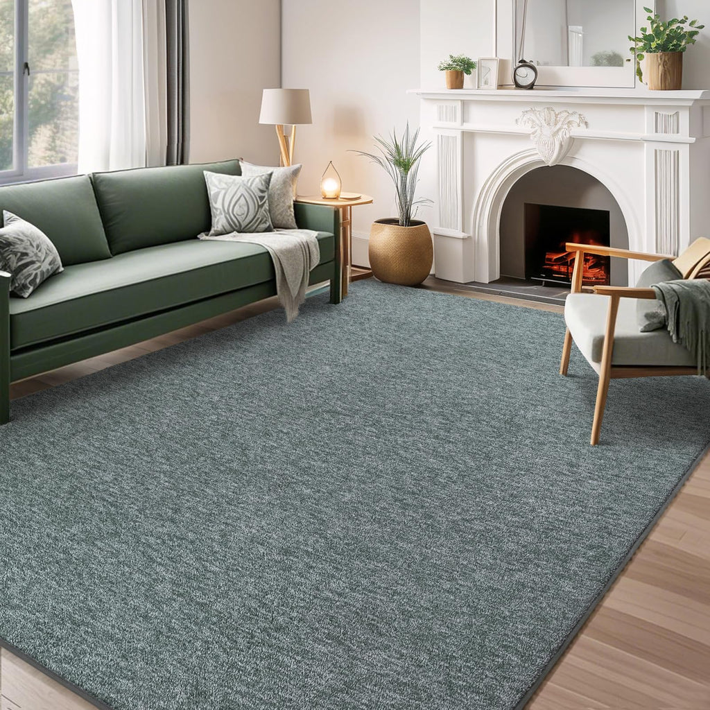 AROGAN 5x7 Area Rugs for Living Room Non Slip Bedroom Rug, Grey & Green
