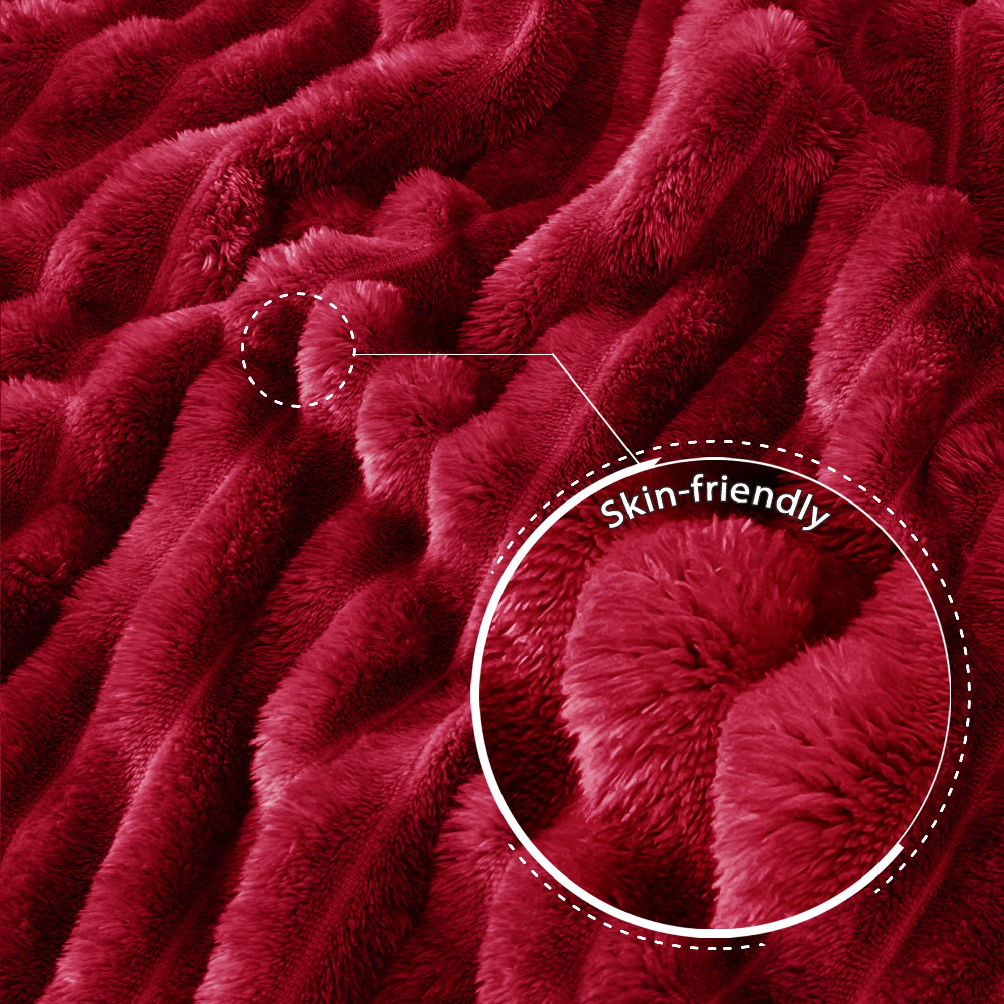 Exclusivo Mezcla Striped Twin Size Fleece Blanket for Bed, Couch, 60"x80"