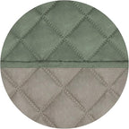 PureFit Reversible Quilted Sofa Cover, Water Resistant Slipcover Furniture Protector, Washable Couch Cover with Non Slip and Elastic Straps for Kids, Dogs (Oversized Recliner, Greyish Green/Beige)