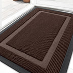 OLANLY Front Door Mat Outside 29.5x17, All-Season Heavy-Duty Rubber Doormat