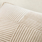 MIULEE Decorative Euro Sham Throw Pillow Covers 24x24 Inch Beige 2 Pack