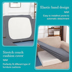 14Pcs Stretch Patio Cushion Covers,Outdoor Couch Covers Replacement,Outdoor Couch & Sofa Slipcovers,for Patio Furniture Cushion Covers,Washable Reusable Furniture Protector (Grey,Cover Only)