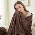 BEDELITE Fleece Blankets Queen Size Brown Throw Blankets for Bed, Luxury Plush Cozy Fuzzy Blanket 90x90 inches, Super Soft Warm Lightweight Throw Blanket All Seasons Suitable
