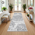 HEBE Hallway Runner Rug 2'x6', Washable Non Slip Kitchen Rug Runner