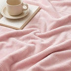 Bedsure GentleSoft Fleece Blanket Twin Size Pink - 300GSM Lightweight Plush Fuzzy Cozy Soft Warm Blanket for Bed, Sofa, Couch, Travel, Camping, 60x80 inches