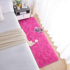 Chicrug Soft Runner Rug for Bedroom Living Room Plush Fluffy Rugs 2x6 Feet, Shag Furry Runner Rug Carpet Non Shedding for Nursery Children Kids Girls Room Home Decorative, Hotpink