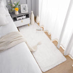 Chicrug Soft Runner Rug for Bedroom Living Room Plush Fluffy Rug 2x10 Feet, Shag Furry Runner Carpet Non Shedding for Nursery Children Kids Girls Room Home Decorative, Cream