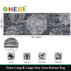 HEBE Hallway Runner Rug 2'8''x8', Washable Non Slip Kitchen Rug Runner